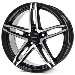 Диски Alutec 7x17 5/114,3/38/70,1 Alutec POISON DIAMOND BLACK FRONT POLISHED лит. арт. (00024032) (фото)