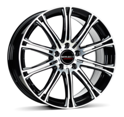 Диски Borbet 8x18 5/114,3/40/72,5 BORBET CW 1 (black polished) лит. арт. (221017) (фото)