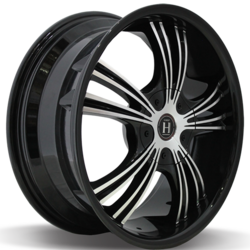 Диски Harp 7,5x18 5/114,3/40/72,6 HARP Y-02 glossy-black machined-face glossy-black-lip лит. арт. (9190890) (фото)
