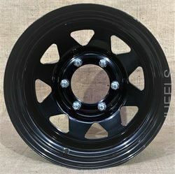 Диски Ikon 8x15 6/139,7/-19/110,5 IKON MG82B Black (5008/0) штамп. (фото)