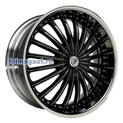 Диски Lexani 8,5x22 5/120/37/78,1 LEXANI CS3 BLACK/CHROME лит. (фото)