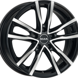 Диски Mak 7x18 5/114,3/45/76 MAK MILANO Black mirror (00065771) лит. (фото)