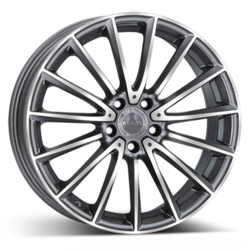 Диски Mak 7,5x17 5/112/40/66,6 MAK KOMET Gun Metallic Mirror Face (F7570KMQM40WS2X) лит. (фото)