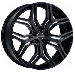 Диски Mak 8,5x20 5/112/53/66,6 MAK Stardom GLOSS BLACK (F8520KDGB53WS5X) лит. (фото)