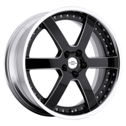 Диски Redbourne 9,5x20 5/120/32/72 REDBOURNE Knight Gloss Black Chrome Lip лит. (фото)