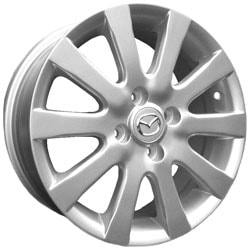 Диски Replay 6x15 5/114,3/52,5/67,1 REPLAY Mazda MZ24 silver лит. арт. (000643-120239004) (фото)