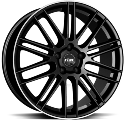 Диски Rial 8x18 5/114,3/45/70,1 RIAL Kibo Diamond Black Lip Polished (KIB80845B83-2) лит. (фото)