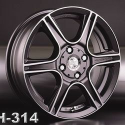 Диски RW 5,5x15 4/100/45/60,1 RW CLASSIC H-314 bk/fp лит. арт. (85977239955) (фото)