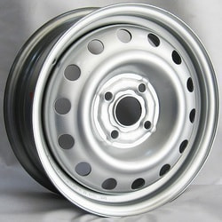 Диски Trebl 5,5x14 4/100/39/56,6 TREBL 7710 Silver штамп. арт. (6515) (фото)