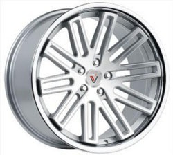 Диски Vissol 10,5x20 5/114,3/45/73,1 VISSOL F-570 SILVER WITH MACHINED FACE AND CHROME LIP ков. арт. (9195001) (фото)