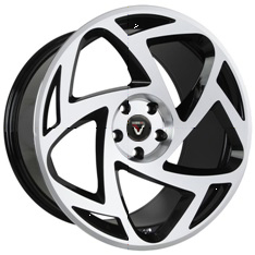 Диски Vissol 8,5x18 5/114,3/45/72,6 VISSOL F-910 black machine face ков. (фото)