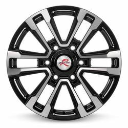 Диски Xtrike RST 7,5x17 6/139,7/30/106,1 XTRIKE RST R107 BK/FP (40242) лит. (фото)