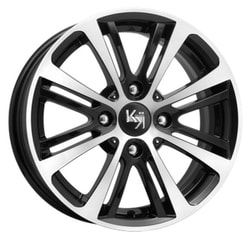 Диски КиК 6,5x15 4/114,3/40/67,1 КиК KC648 (БЕРИНГ) алмаз чёрный лит. (00053883) (фото)