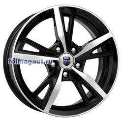 Диски КиК 6,5x16 5/100/38/57,1 КиК KC690 (Фишт) АЛМАЗ ЧЕРНЫЙ лит. Арт. (64975) (фото)