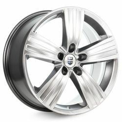 Диски КиК 8,5x18 5/114,3/40/67,1 КиК KC589 (да Винчи) дарк платинум (72743) лит. (фото)