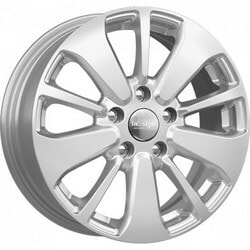 Диски КиК 6,5x16 5/114,3/40/66,1 КиК KCr688 (Nissan Qashqai) silver лит. арт. (74792) (фото)