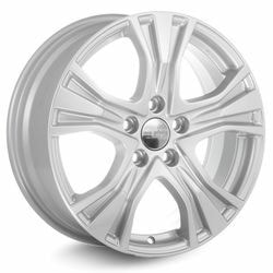Диски КиК 7x17 5/114,3/40/66,1 КиК KCR673 (NISSAN X-TRAIL) silver лит. (фото)