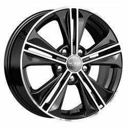 Диски КиК 6x16 5/114,3/43/67,1 КиК KCR778 (Hyundai Creta) АЛМАЗ ЧЕРНЫЙ лит. (фото)