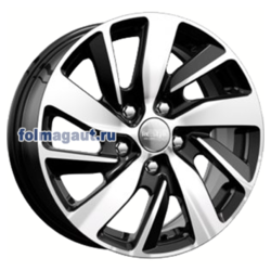 Диски КиК 6,5x16 5/114,3/47/67,1 КиК KCR741 (SKODA OCTAVIA) АЛМАЗ ЧЕРНЫЙ лит. (фото)