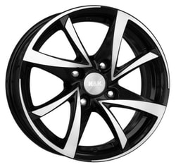 Диски КиК 7x17 5/100/48/56,1 КиК KC590 (Игуана) алмаз черный лит. арт. (r13363) (фото)