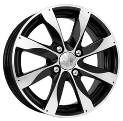 Диски КиК 6x15 4/114,3/46/67,1 КиК KC480 (ДЖЕМИНИ) алмаз чёрный (r14252) лит. (фото)
