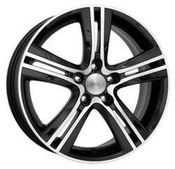 Диски КиК 6x15 5/100/38/57,1 КиК KC667 (Борелли) АЛМАЗ ЧЕРНЫЙ лит. Арт. (r56045) (фото)