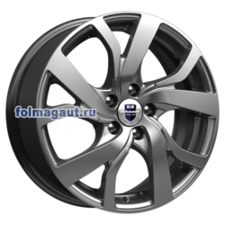 Диски КиК 6,5x16 5/114,3/45/60,1 КиК KC607 (ПАЛЕРМО) дарк платинум (r72887) лит. (фото)