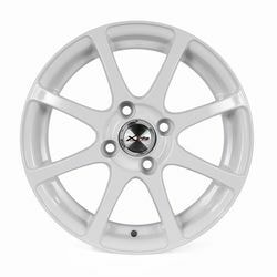 Диски Xtrike 5,5x14 4/100/45/67,1 XTRIKE X-114М WHITE (77542) лит. (фото)