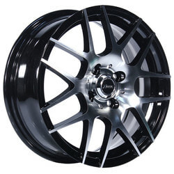 Диски X-Race 6x15 4/100/50/60,1 X-RACE AF-02 BKF (9318973) лит. (фото)