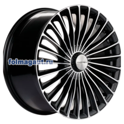 Диски Khomen Wheels 8,5x20 5/112/38/66,6 KHOMEN WHEELS KHW2008 (S-CLASS FRONT) BLACK-FP (WHS506038) лит. (фото)