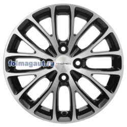 Диски Khomen Wheels 6x15 4/100/37/60,1 KHOMEN WHEELS KHW1506 (XRAY) BLACK-FP (WHS498720) лит. (фото)
