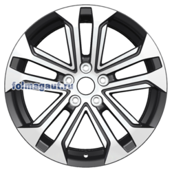 Диски Khomen Wheels 7x18 5/114,3/48,5/67,1 KHOMEN WHEELS KHW1803 (SPORTAGE) BLACK-FP (WHS498576) лит. (фото)