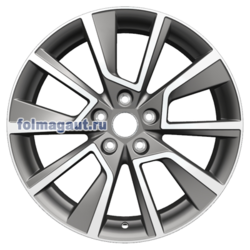 Диски Khomen Wheels 7x18 5/114,3/48,5/67,1 KHOMEN WHEELS KHW1802 (SPORTAGE) GRAY-FP (WHS498163) лит. (фото)