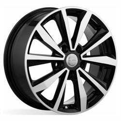 Диски КиК 6,5x16 5/112/46/57,1 КиК КС974 (SKODA OCTAVIA) АЛМАЗ ЧЕРНЫЙ (77433) лит. (фото)