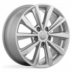 Диски КиК 6,5x16 5/114,3/40/66,1 КиК КС974 (NISSAN QASHQAI) СИЛЬВЕР (77395) лит. (фото)