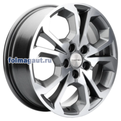Диски Khomen Wheels 6,5x17 5/114,3/45/54,1 KHOMEN WHEELS KHW1711 (COOLRAY) GRAY-FP (WHS506524) лит. (фото)